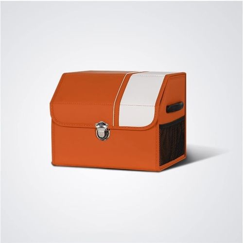 Sac de rangement pliable en cuir PU pour coffre de voiture, avec