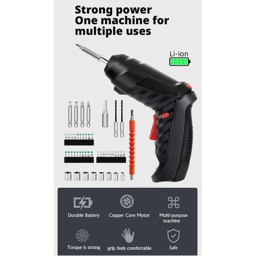 product_image_name-Generic-مفك براغي صغير لاسلكي قابل للشحن 3.6 فولت مع ضوء LED، 47 قطعة مفك كهربائي 1800 مللي أمبير-8