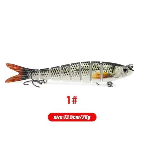 Generic Luya-Bande D'appât Dur Bionique Articulé, Matériel De Pêche,  13.5cm, 26g à prix pas cher