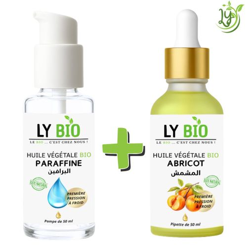 product_image_name-LY BIO-حزمة زيت البارافين 50 مل - مضخة + زيت المشمش 50 مل - قطارة-1