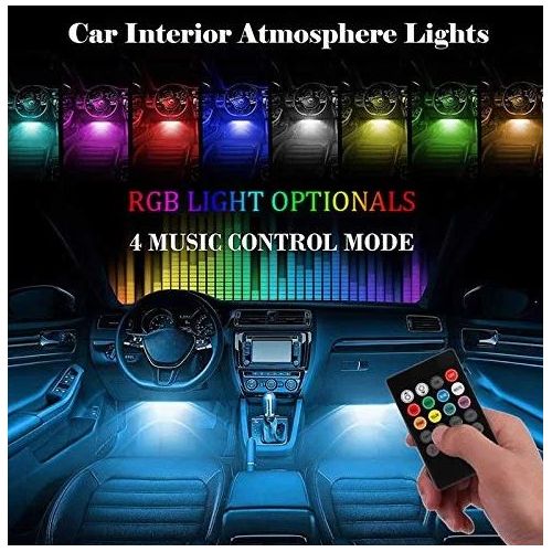 Generic kit d'éclairage LED multicolore avec contrôle sans fil pour  intérieur de voiture à prix pas cher