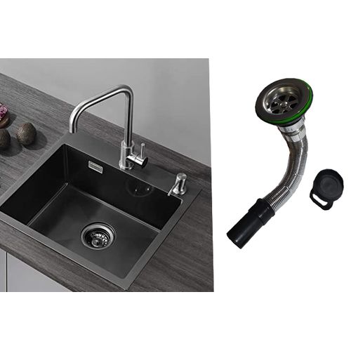 Generic Tuyau de vidange pour lavabo de cuisine, Crépine de vidange d'évier,  lavabo de cuisine avec filtre de trop-plein filtre dans l'évier, salle de  bain à prix pas cher