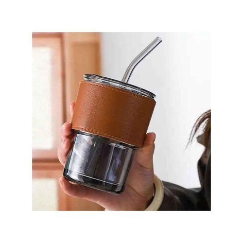 product_image_name-Generic-Gobelet à Café en Verre avec Accessoires Premium (Paille/Couvercle/Étui)-1