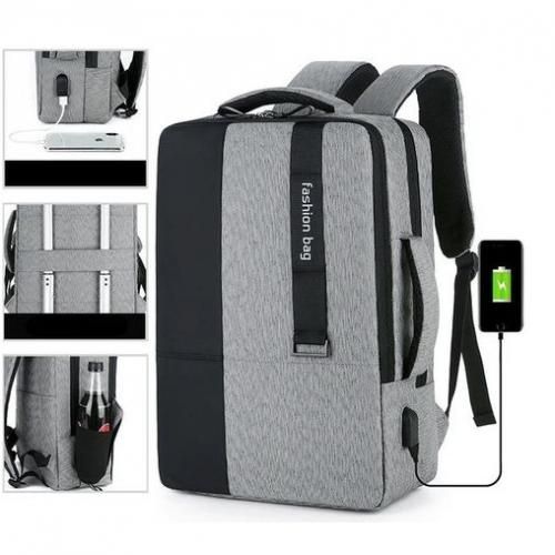 product_image_name-Fashion Bag-حقيبة ظهر بسحاب ، حقيبة مدرسية بوليستر ذات سعة كبيرة ، سفر-1