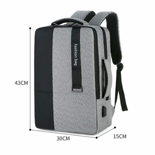 product_image_name-Fashion Bag-حقيبة ظهر بسحاب ، حقيبة مدرسية بوليستر ذات سعة كبيرة ، سفر-6