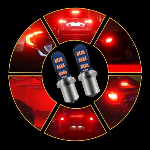 Generic 2 Ampoules LED STOP Rouge Flasheur (Clignotant) pour feux de  freinage de voiture à prix pas cher