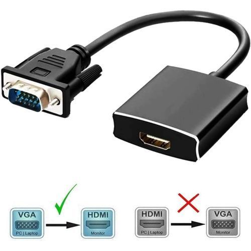 Generic Adaptateur VGA to HDMI Full HD - Convertisseur VGA vers HDMI à prix  pas cher