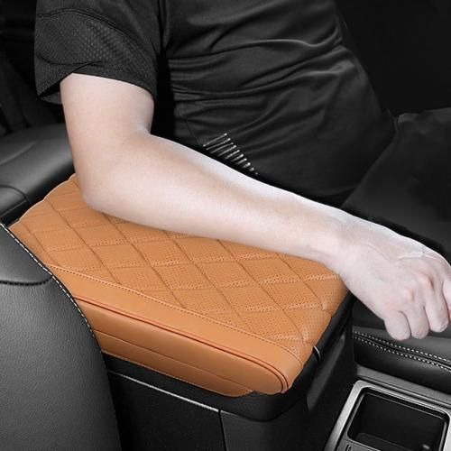 Tapis d'accoudoir de voiture en cuir PU, couvercle de boîte, couvertures  d'accoudoir Auto, tapis de rangement, tapis de protection, accessoires de  style automobile - AliExpress