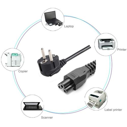 Cable Alimentation Universel 3 Broches pour Chargeur