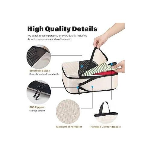 product_image_name-Generic-6 pièces ensemble de rangement de vêtements de voyage de qualité -3