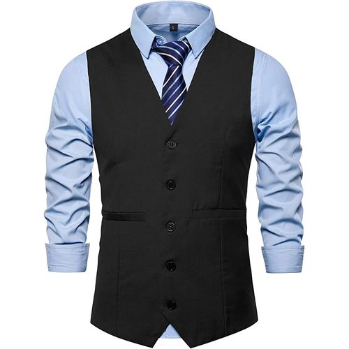 Generic Gilet de costume d affaires pour hommes Gilet noir de mariage Slim Fit a prix pas cher Jumia Maroc
