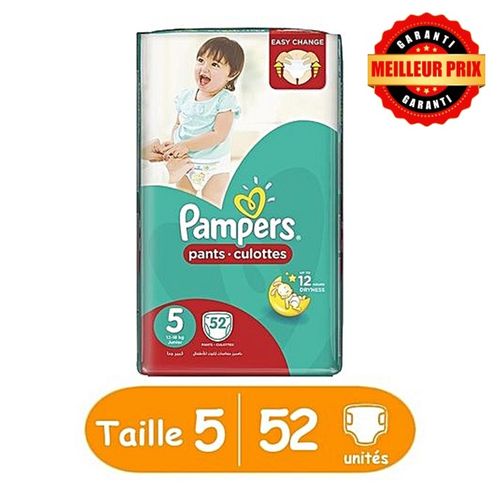 Pampers Couches Bébé - Pants Culottes - Taille 5 Junior - 12/18 Kg