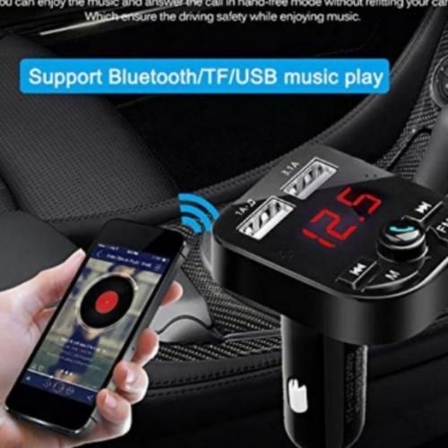Generic Car Bluetooth MP3 Wirless Voiture Transmetteur radio FM sans Fil  avec charge rapide 2 USB chargue rapide , Chargeur Allume-Cigare ,إذا لم  يكن لديك بلوتوث في السيارة