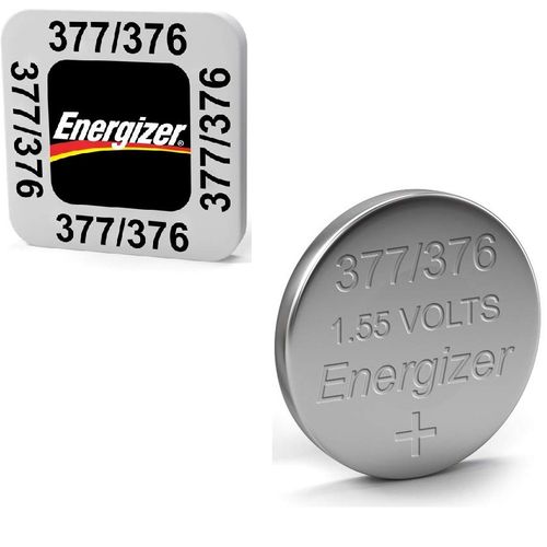 Energizer Pile Bouton 377 376 Silver Oxide Montre / Watch 1.55 volt, 2  Batteries 1.55v à prix pas cher