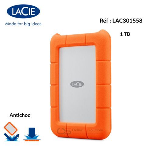 Disque Dur Externe Portable Rugged Mini USB 3.0 - Lacie