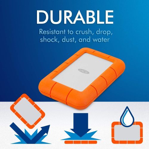 Lacie Disque dur externe 1 TB RUGGED DESIGN MINI 2.5 USB 3.0 (ANTICHOCK)