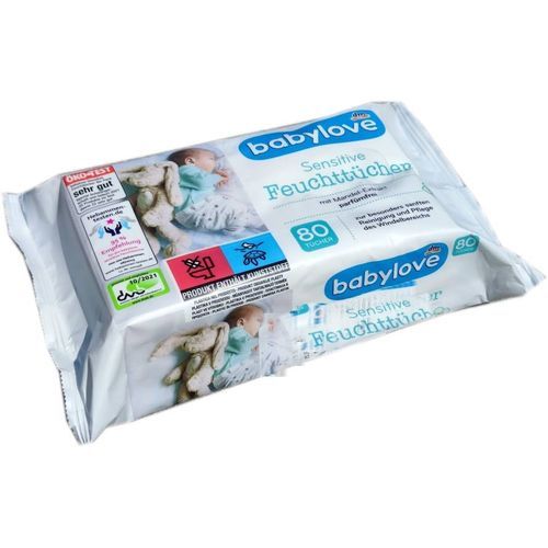 Dm BABYLOVE Lingettes humides sensibles à prix pas cher