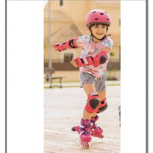 Generic PROTECTIONS ROLLER SKATE TROTTINETTE ENFANT BASIC ROSE à prix pas  cher