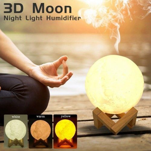 Generic Moon lamp with 3D printing, stand, and remote control for