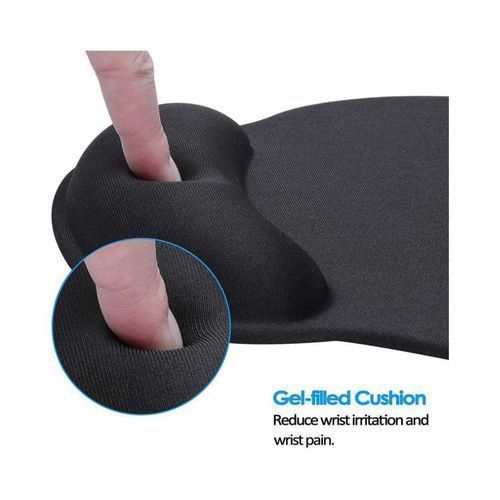 Soqool Tapis de souris ergonomique avec repose-poignet en gel confortable  et rafraîchissant et tissu lycra, base antidérapante en polyuréthane pour  une saisie facile et soulagement de la douleur, : : Électronique