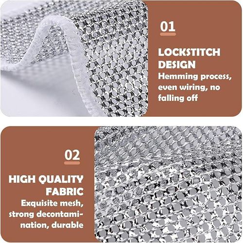 product_image_name-Generic-Lot de 5 Tampons de Nettoyage Microfibre Anti-Rayures, pour Évier et Comptoir de Cuisine-5