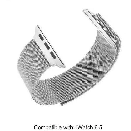 product_image_name-Generic-2 Bracelet Magnétique gris de Remplacement pour apple watch, Metal Acier inoxydable de LUXE - 42/44/46mm-3