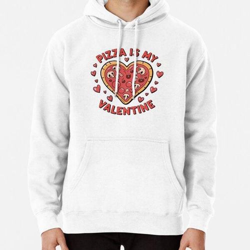 product_image_name-Generic-Sweat-shirt à capuche Hoodie Motif  La pizza est ma Saint-Valentin Saint Valentine day-1