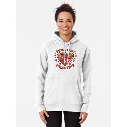 product_image_name-Generic-Sweat-shirt à capuche Hoodie Motif  La pizza est ma Saint-Valentin Saint Valentine day-2
