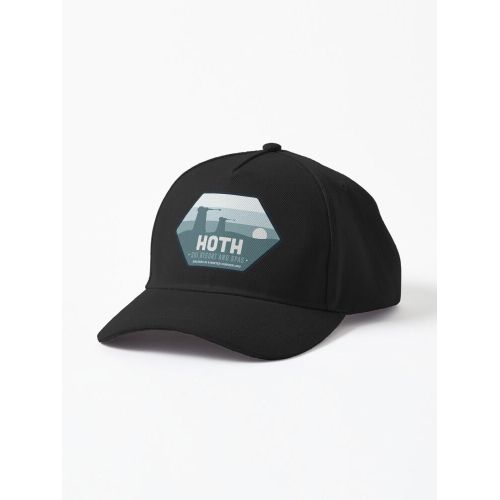 product_image_name-Generic-casquette personnalisée Station de ski Hoth - Marcheurs au pays des merveilles d'hiver  casquette noire unique-5