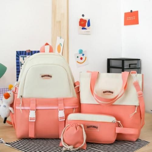 Generic Ensemble de sac a dos scolaire 4 pieces pour filles cartable scolaire a prix pas cher Jumia Maroc