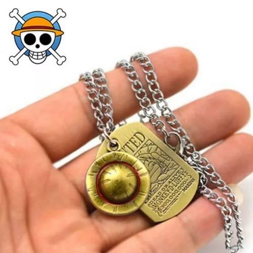 Collier en acier inoxydable One Piece Anime Surrounding Luffy, 3 milliards  de récompenses recherchées, document Intérieur a imprimé, étiquette -  AliExpress