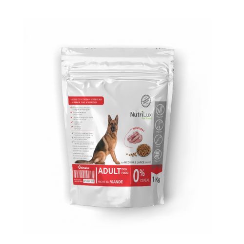 product_image_name-Nutrilux-Croquettes chien adult medium&large sans céreal riche en viande 1kg-1