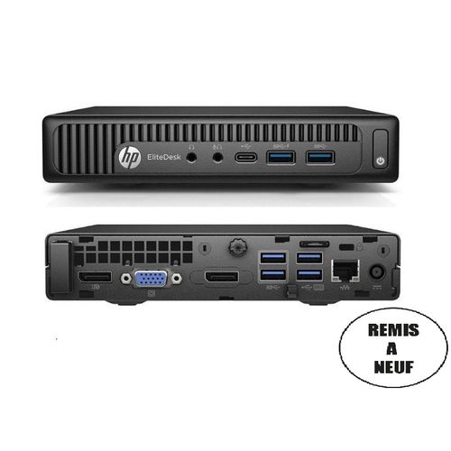 Hp EliteDesk 800 G2 Mini PC i5-6500T RAM 4Go HDD 500Go REMIS A