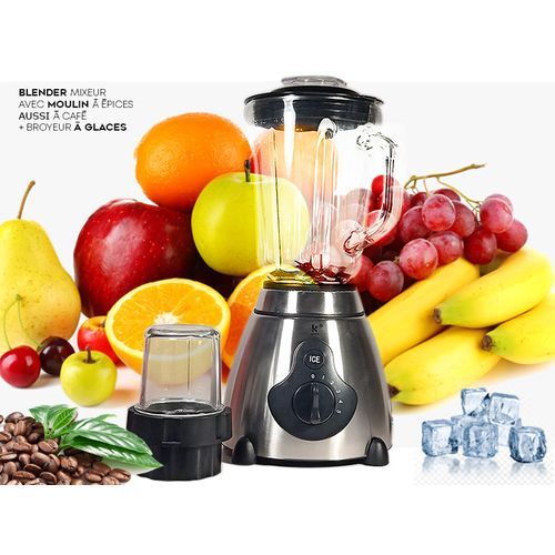 Robot Mixeur Mixer Blender Smoothie Glace Fonction Pulse Avec