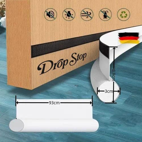 product_image_name-Drop Stop-2 حشيات باب 95 سم، عازلة، عازلة للصوت، مقاومة للرياح، سدادة حماية ~ أبيض ~-4