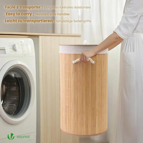 product_image_name-Generic-Panier de rangement en bambou avec poignées-6