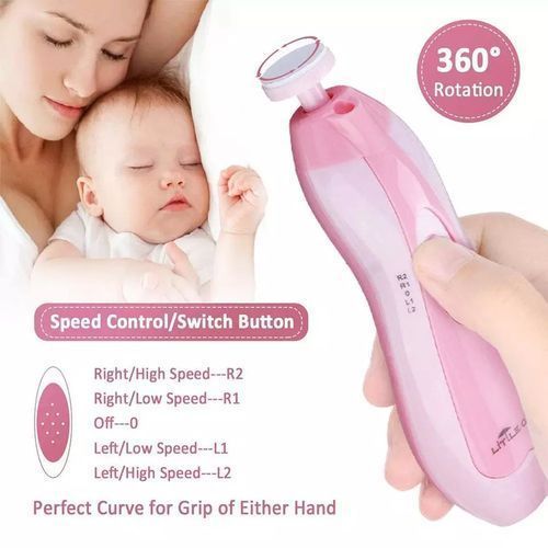 Generic Coupe-ongles électrique Pour Bébé Rose, Facile à Couper