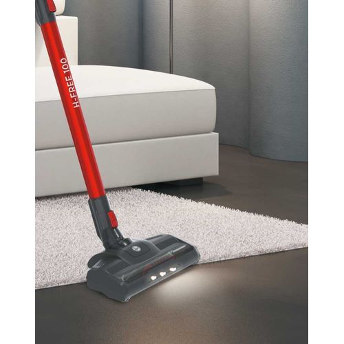 Hoover Aspirateur balais sans fil cyclonique 22V autonomie:40min Gris/Rouge  à prix pas cher