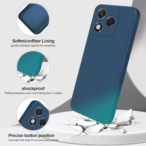 product_image_name-Case-حافظة سيليكون سائل لهاتف Honor 400 Lite 5G - أزرق-2