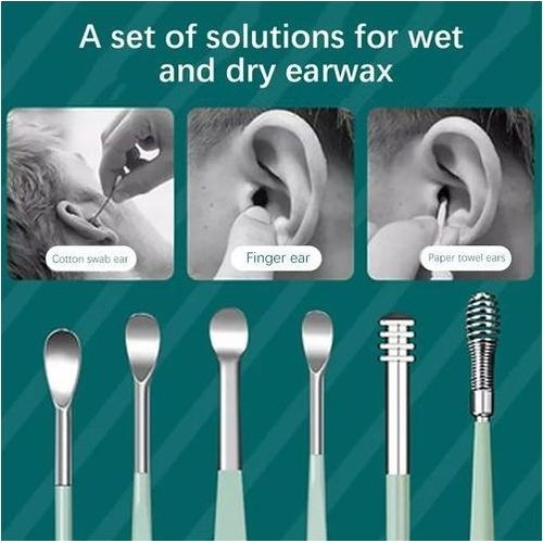 6 pièces Portable Cire D'Oreille Dissolvant Nettoyage Des Oreilles Kit  Ustensile Pour Oreilles Cure-Oreille Nettoyant Pour Les Oreilles Cuillère  Soin Oreille Faire Le Ménage Outil Pour Bébé Adultes, Mode en ligne