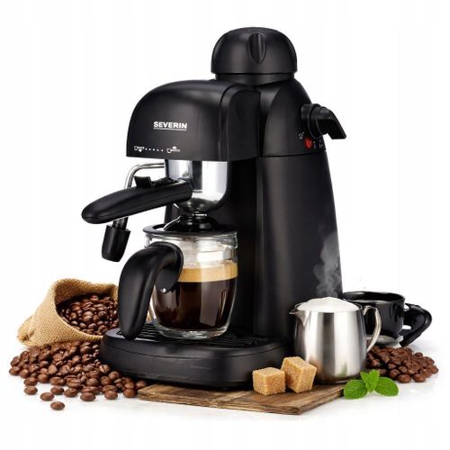 product_image_name-Severin-KA 5978 Machine à Expresso & Cappuccino – 3,5 Bars de Pression, 800 W, Buse Vapeur Intégrée pour Mousse de Lait, Jusqu’à 4 Tasses, Réservoir 350 ml, Qualité Allemande Compacte et Performante-2