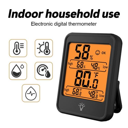 Horloge numérique automatique du thermomètre pour Maroc