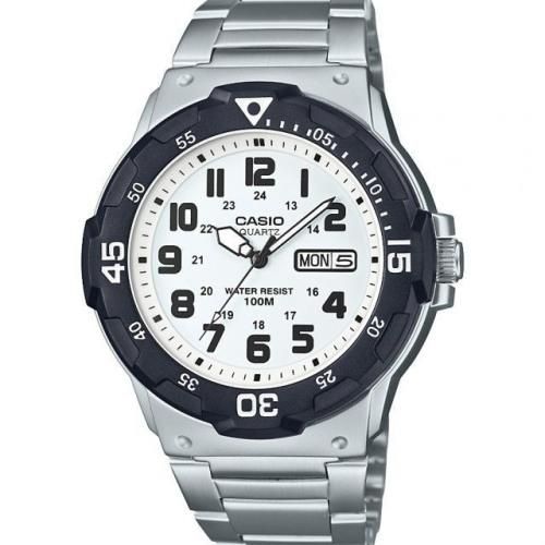 product_image_name-Casio-Avec dateur, jour /mois - Étanche 100m - Bracelet en métal argente-1