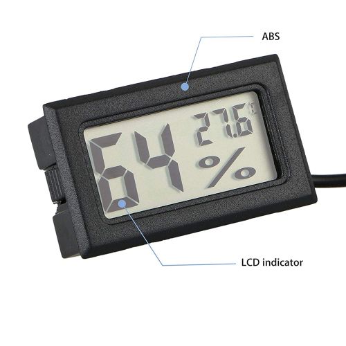 Mini thermomètre numérique LCD, hygromètre, réfrigérateur