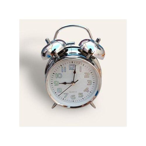 product_image_name-Generic-Grand Horloge Réveil -Argenté/Blanc-2