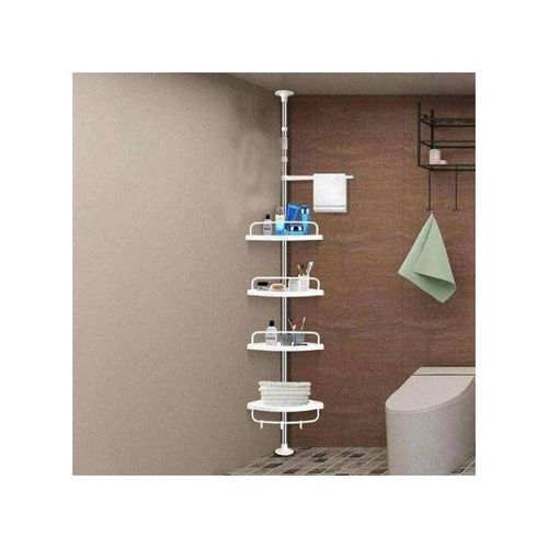 product_image_name-Generic-Étagère d’Angle Télescopique Blanche – Multi Rangement Moderne-1
