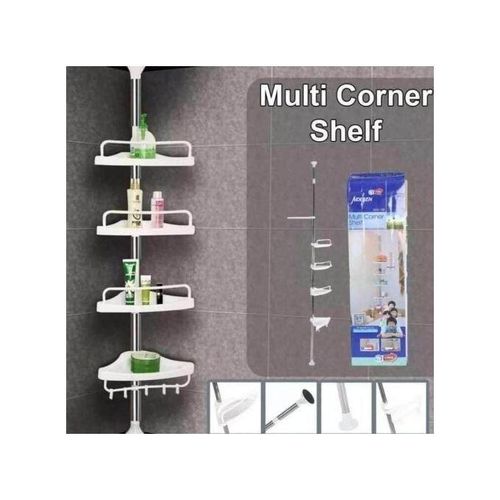 product_image_name-Generic-Étagère d’Angle Télescopique Blanche – Multi Rangement Moderne-2