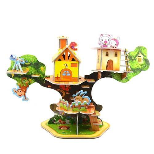 Generic 3D Puzzle MAISON VIOLET Puzzle de modélisation Jouet cadeau à prix  pas cher