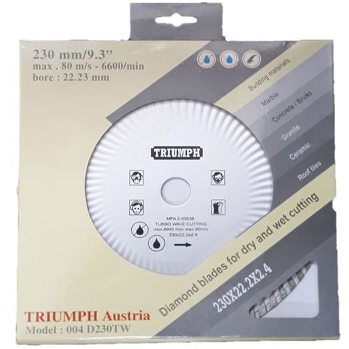 Triumph Disque diamant - 230 mm - Béton Marbre Granite à prix pas cher