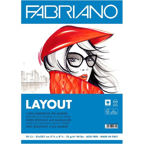 Bloc de papier Layout pas cher 75 g/m² 75 pages A3 et A4